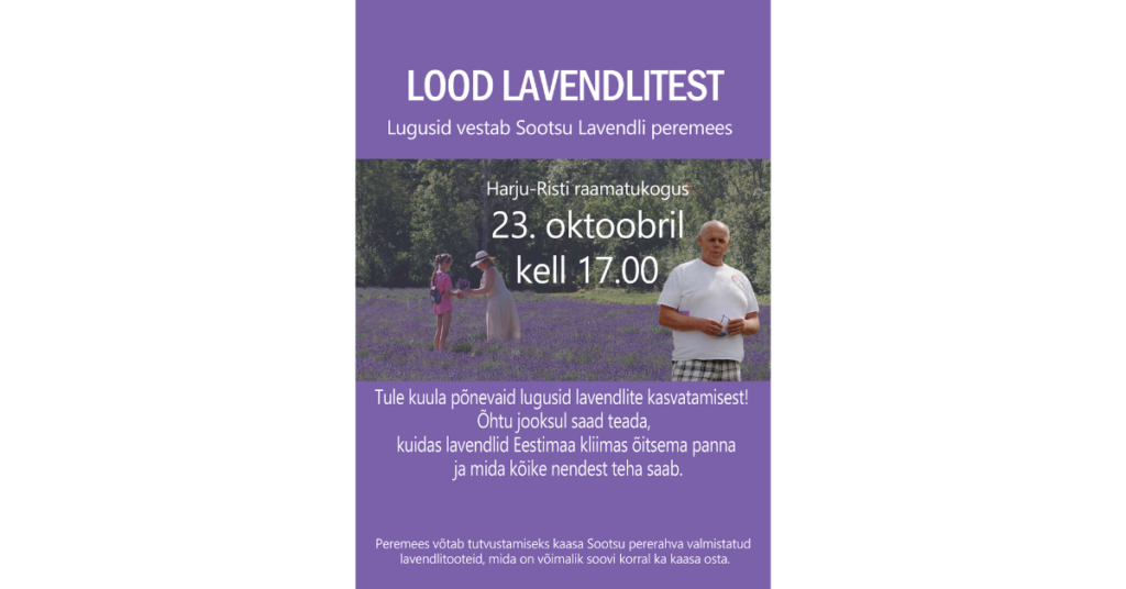 Lood lavendlitest